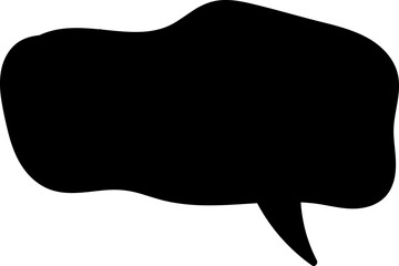 Black speech bubble