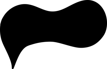 Black speech bubble