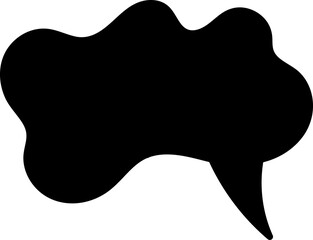 Black speech bubble