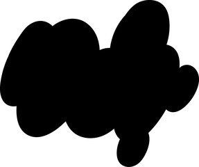 Black speech bubble