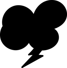 Black speech bubble
