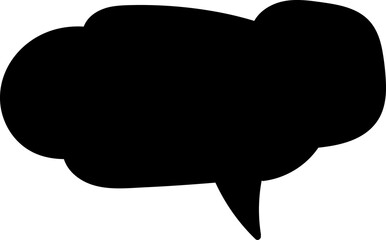 Black speech bubble