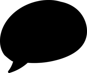 Black speech bubble