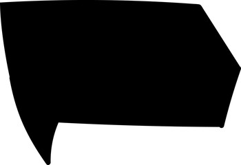 Black speech bubble