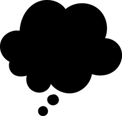 Black speech bubble
