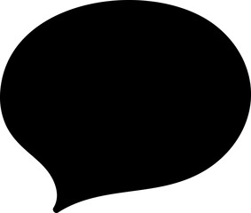 Black speech bubble