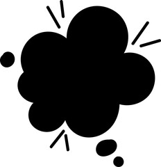 Black speech bubble