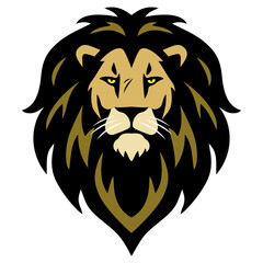 Lion Head Esports Sports Mascot Logo Design Template Art