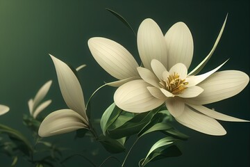 Beautiful Flower with solid background 