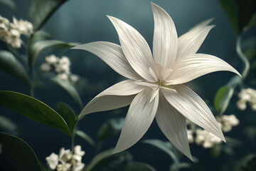 Fototapeta na wymiar Beautiful Flower with solid background 