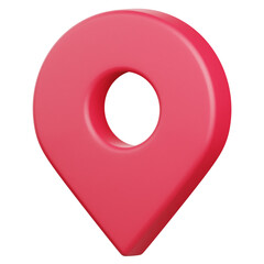 3D Render Location Pin Icon, illustration isolated on white background, suitable for website, mobile app, print, presentation, infographic, and other projects.