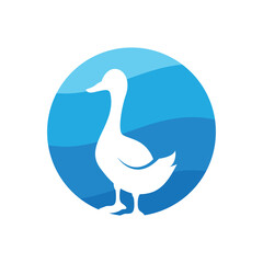 Duck logo vector