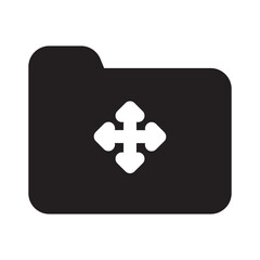 Fototapeta premium Folder Icon Solid Style