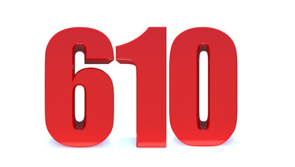 610 number