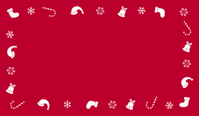 Red Christmas vector illustration background