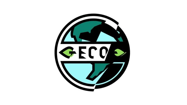 eco clean cosmetic color icon animation