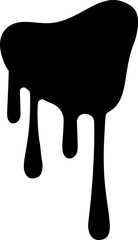 Dot ink dripping vector