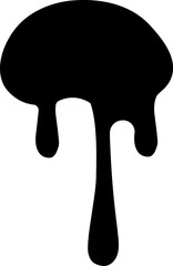 Dot ink dripping vector