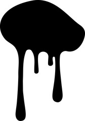 Dot ink dripping vector