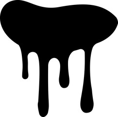 Dot ink dripping vector