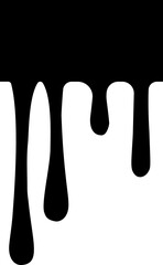 Square ink dripping vector