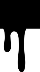 Square ink dripping vector