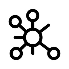 Obraz premium Atom Icon Vector Symbol Design Illustration