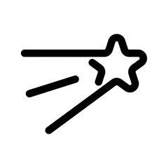 Shooting Star Icon Vector Symbol Design Illustration