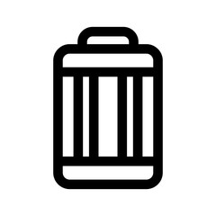 Sports Bag Icon Vector Symbol Design Illustration