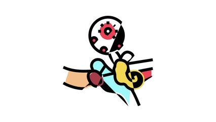 cholesteatoma health problem color icon animation