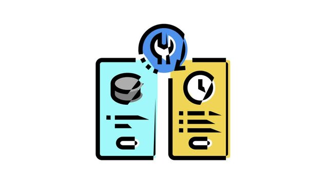 service options color icon animation