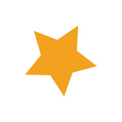Star icon vector isolated on white background. 