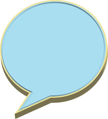 Speech bubble 3D