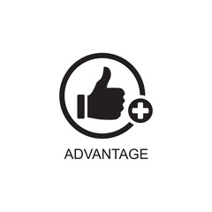 advantage icon , business icon vector - obrazy, fototapety, plakaty