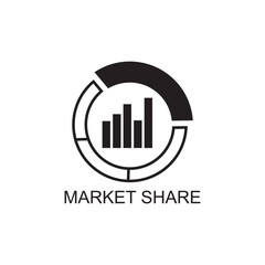 market share icon , business icon