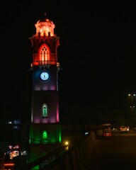 Fototapeta premium Clock tower as sign of History located in Ludhiana a city in India.