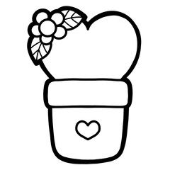 Valentine Decorations outline 