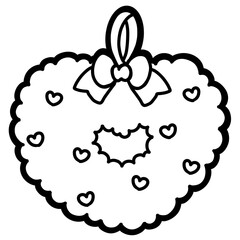 Valentine Decorations Outline 