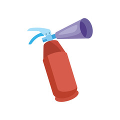 Water sprinkler isolated icon in flat design. Garden sprayer, plastic spray bottle, cleaning supplies, vector illustration