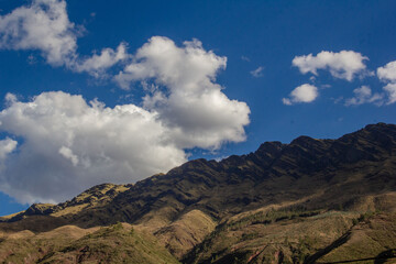 clouds over the mountains