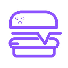 Fototapeta premium Burger Hamburger Cheeseburger Fast Food Fastfood