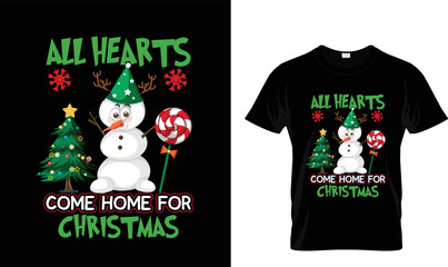 All hearts come home..T-shirt design.