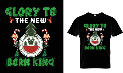 Fototapeta premium Glory to the new..T-shirt design.