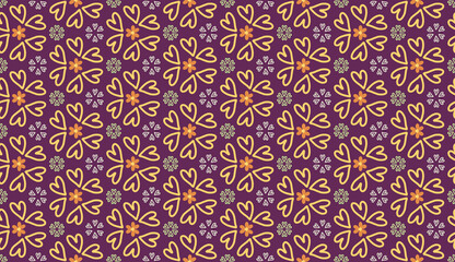 Heart seamless pattern background.
