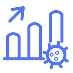 Covid Coronavirus Covid Graph Pandemic Statistics Icon
