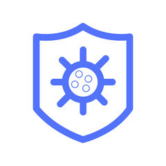 Covid Coronavirus Protection Shield Security Icon