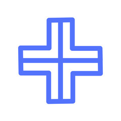 Obraz premium Cross Healthcare Medical Medicine Pharmacy Icon