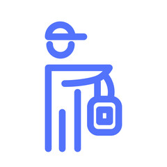 Delivery Man Food Icon