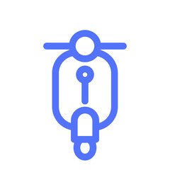 Delivery Scooter Transport Vehicle Icon