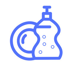 Dishes Dishwashing Liquid Soad Wash Icon